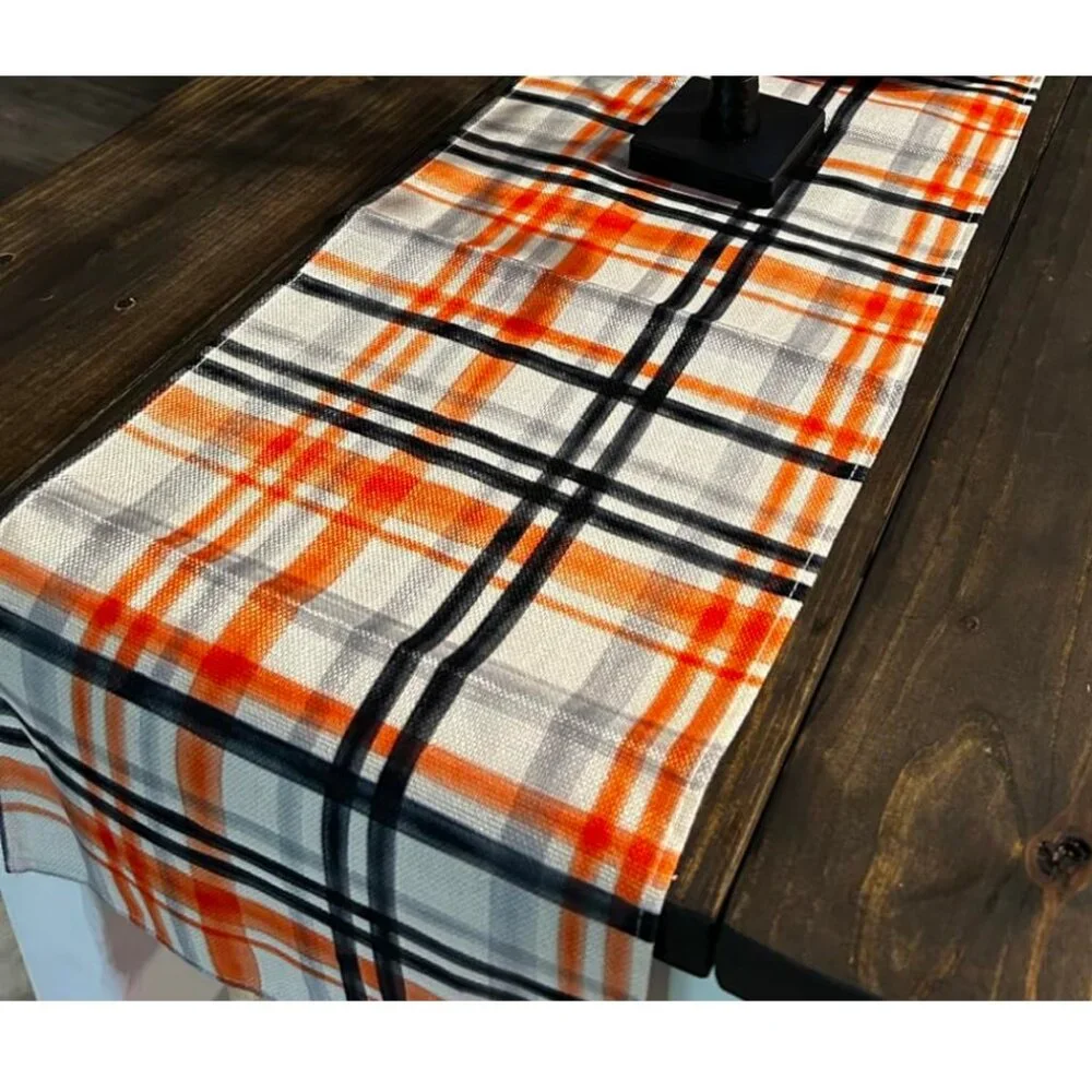 Fall Table Runner Halloween Decor Decorative Cloth Holiday Decoration 13